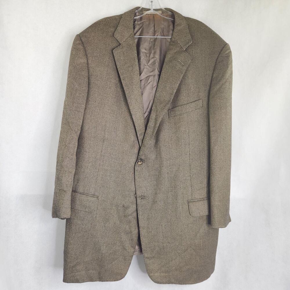 Ermenegildo Zegna 15 Milmil 15 Brown Wool Blazer Use Measurements for Fit 44?